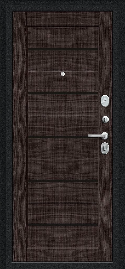 Входная дверь Борн Букле черное/Wenge Melinga BR5076